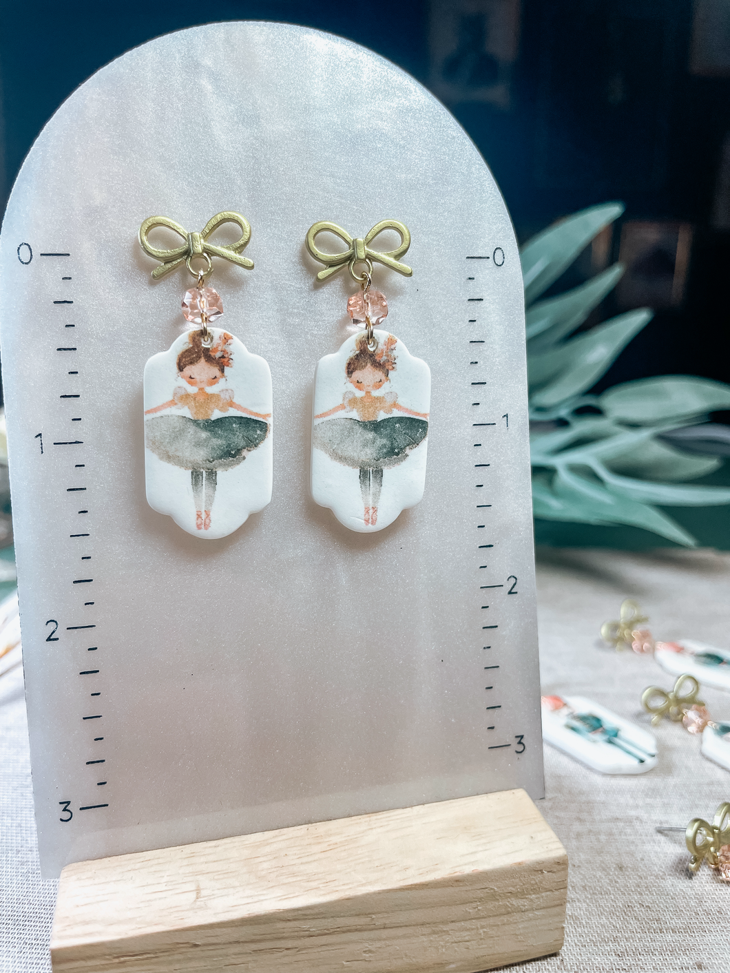 Ballerina Bows | Handmade Clay Jewelry | Nutcracker