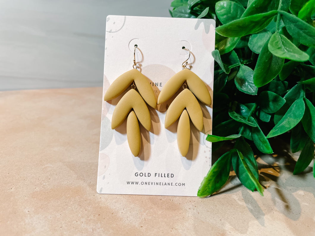 Floral Beaded Statement Earrings | 14k Gold Filled